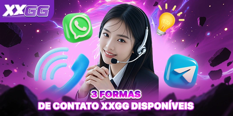 3 Formas de Contato XXGG Disponíveis