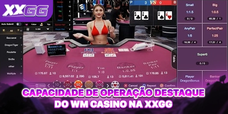 Capacidade de operação destaque do WM Casino na XXGG