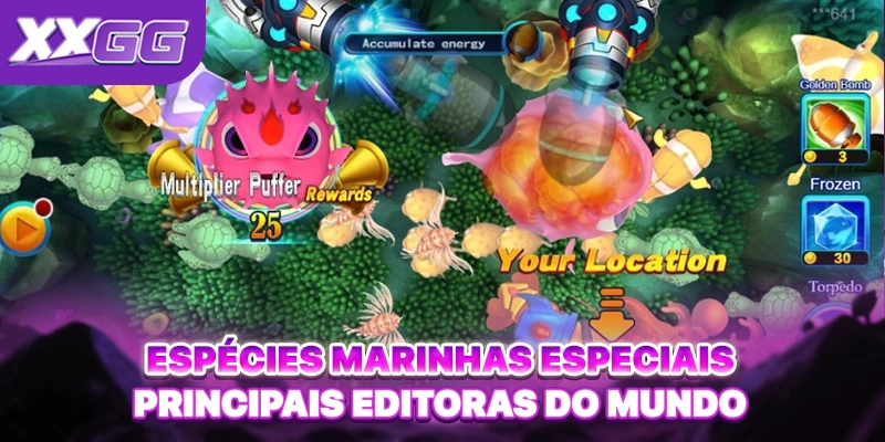 Espécies marinhas especiais no Bombing Fishing Espécies marinhas especiais no Bombing Fishing