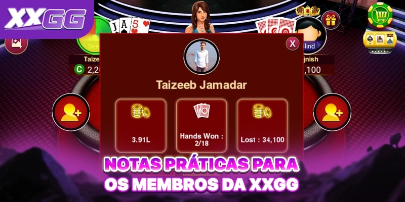 Notas práticas para os membros da XXGG