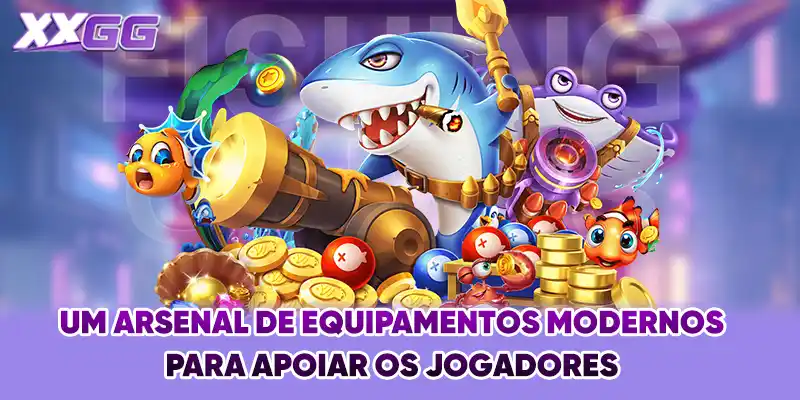 Um arsenal de equipamentos modernos para apoiar os jogadores